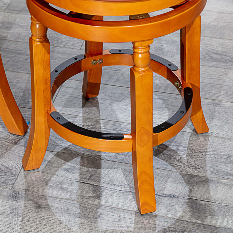 Tabouret de bar Syndra, Naturel, Selle, Tabouret de comptoir (siège d'une hauteur de 24 p