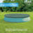 Plastic Round Inflatable Pool 33'' H x 180'' W x 180'' L , with Pump Included