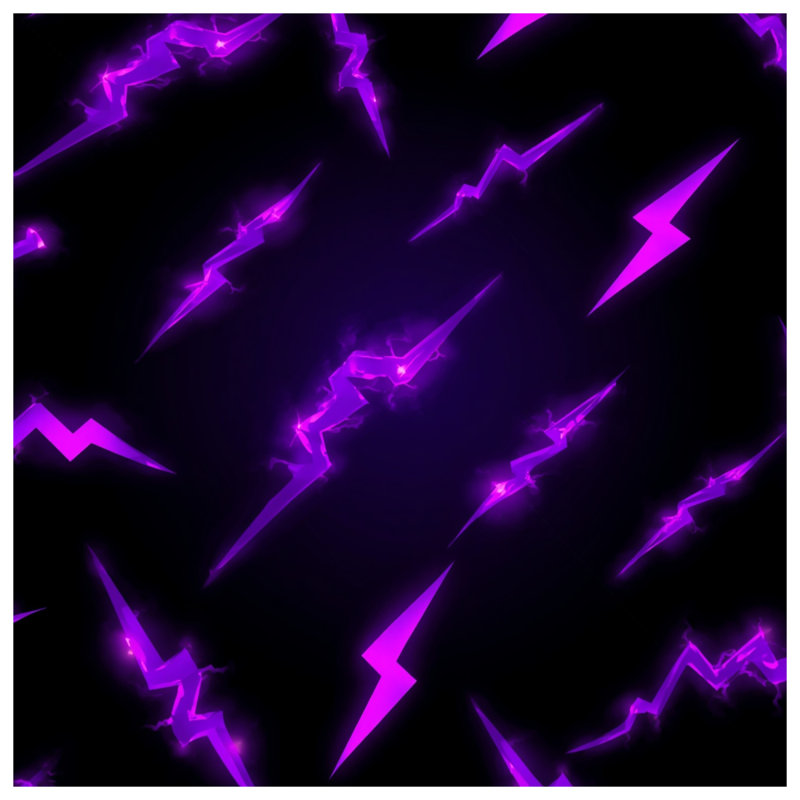 Housses de couette mauves à éclairs mauves, King
