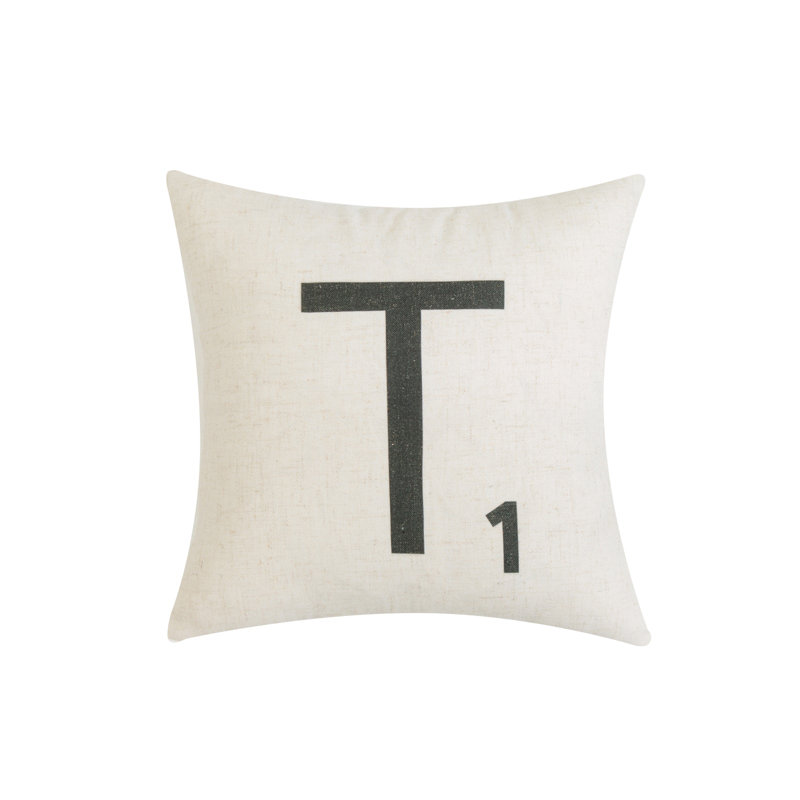 Letter-T1 With Polyester Insert Pillow