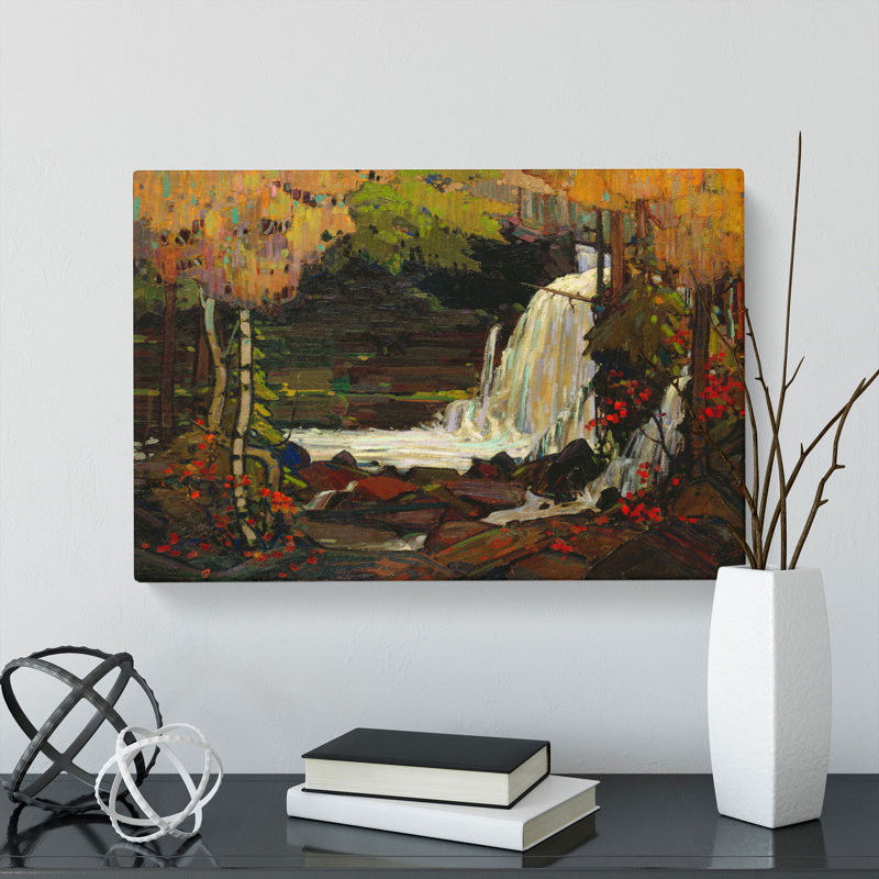 Woodland Waterfall by Tom Thomson - Wrapped Canvas, 40cm H x 60cm W x 3cm D