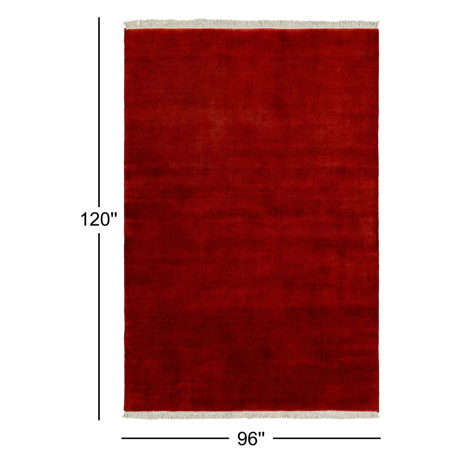 Clio Hand-Loomed Beige Wool Rug, Rectangle 8' x 10'