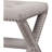 Linen Blend Accent Bench With Nailhead Trim, Tufted Seat Bench For Entryway Living Room, Grey-1387418768