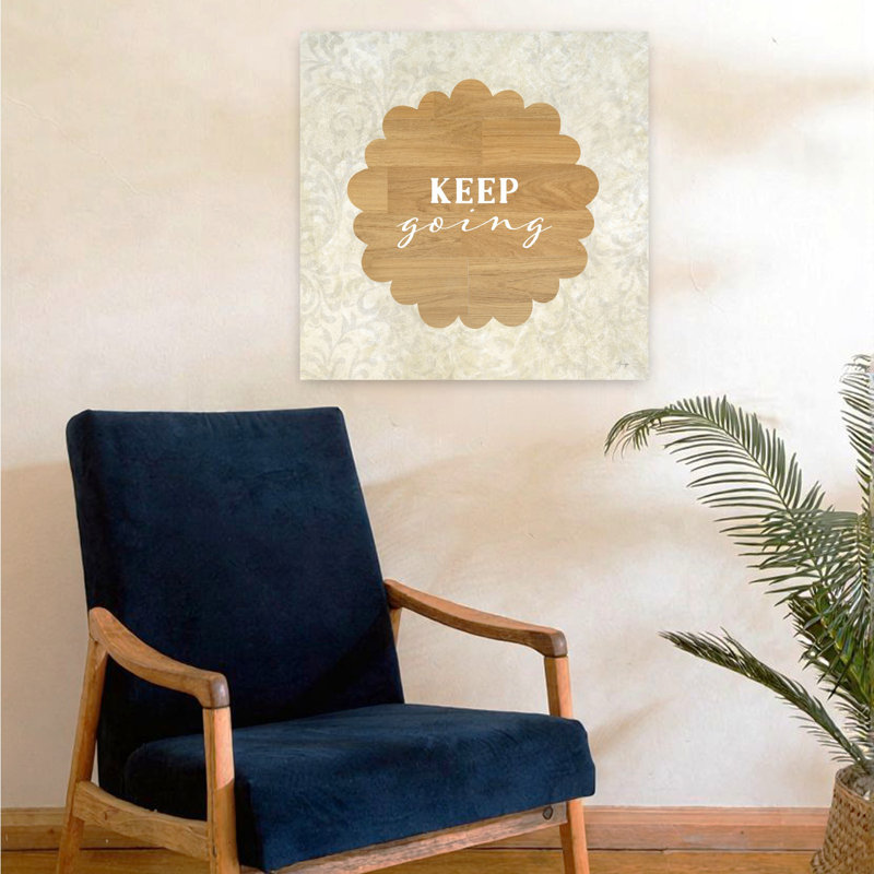 Keep Keeping Abstract Art contemporain, H 24 po x l 24 po