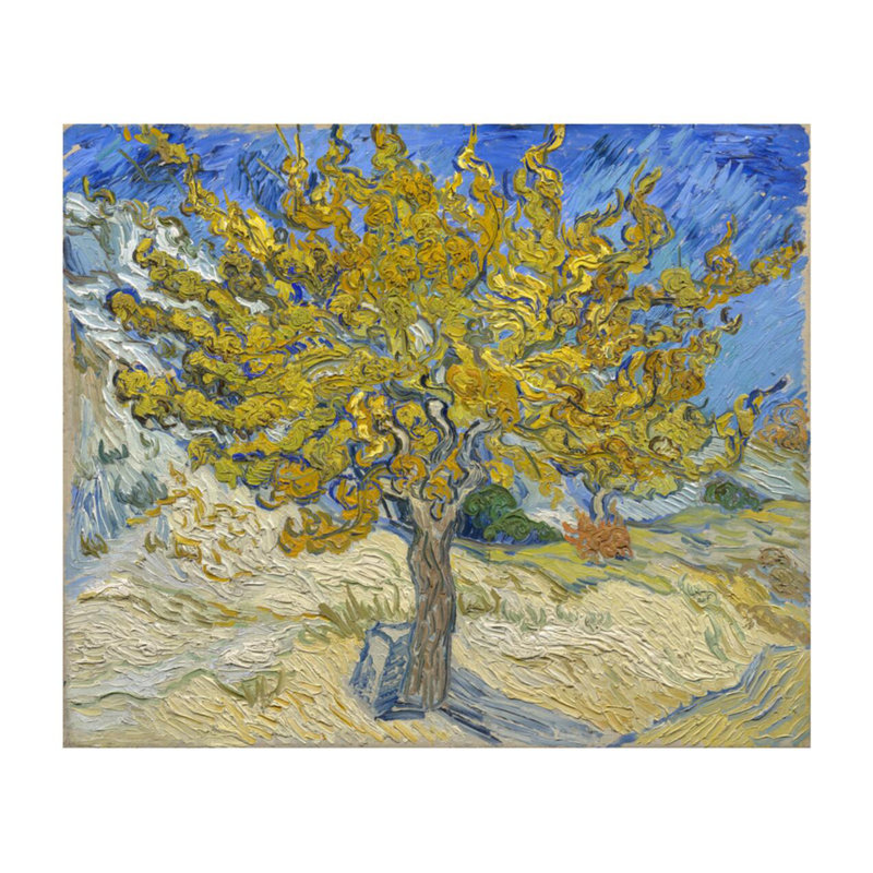 «Mulberry Tree» par Vincent van Gogh - Estampe numérique, H 22 po x l 28 po