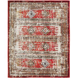 Decker Southwestern Area Rug in Red