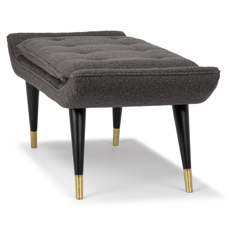 Banc en bois Haakon, Gris