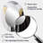 Golden River Wildness Abstract Gold And Black III - Abstract Oval Decorative Mirror On Metal-887957980