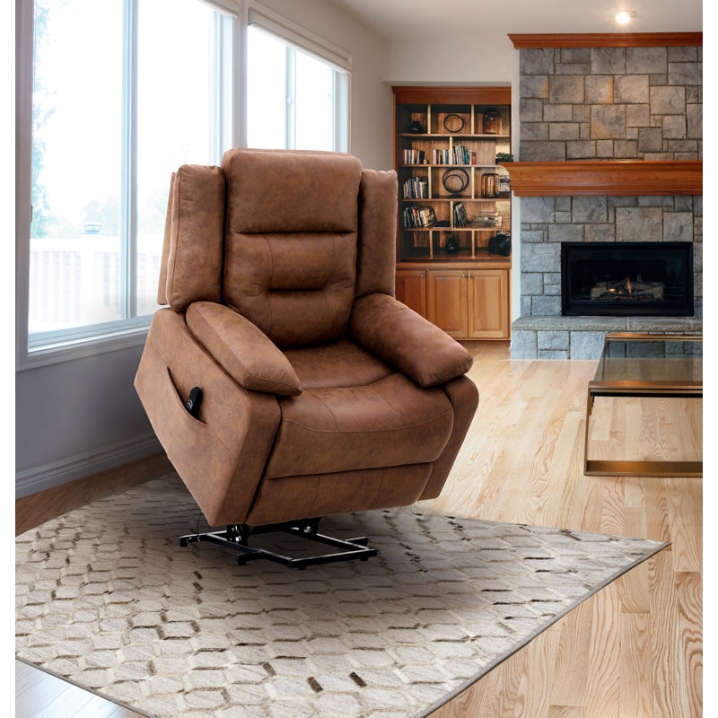 Fauteuil inclinable médical Power Lift, brun, Brown