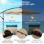 Parasol en porte-à-faux 10 po Caillo-86792626
