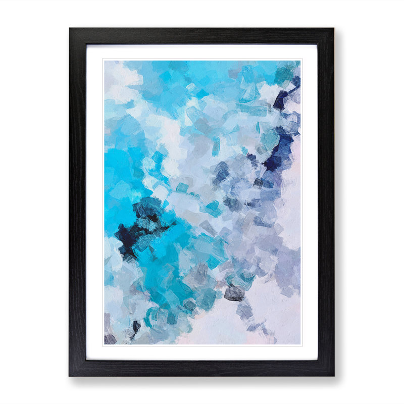 Intense Love Abstract - Single Picture Frame Painting, Black, 64cm H x 46cm W x 2cm D