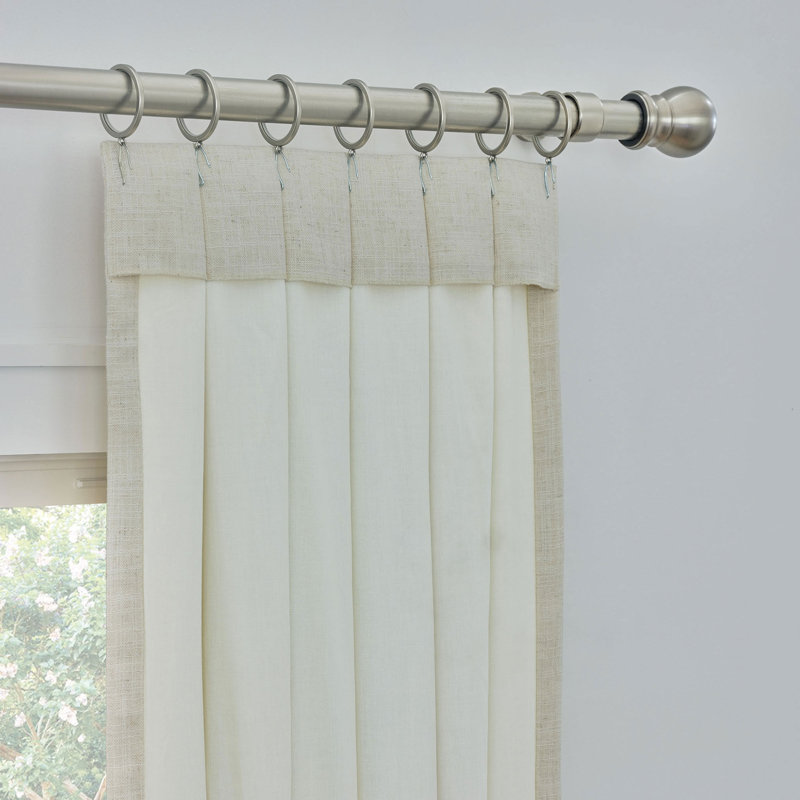 Panneau de rideau texturé Highclere droit, L 20 po x L 120 po