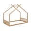 Lit de maison de style Montessori pour enfants, cadre de lit au sol avec tête et pied de lit-1410346781-1410346780