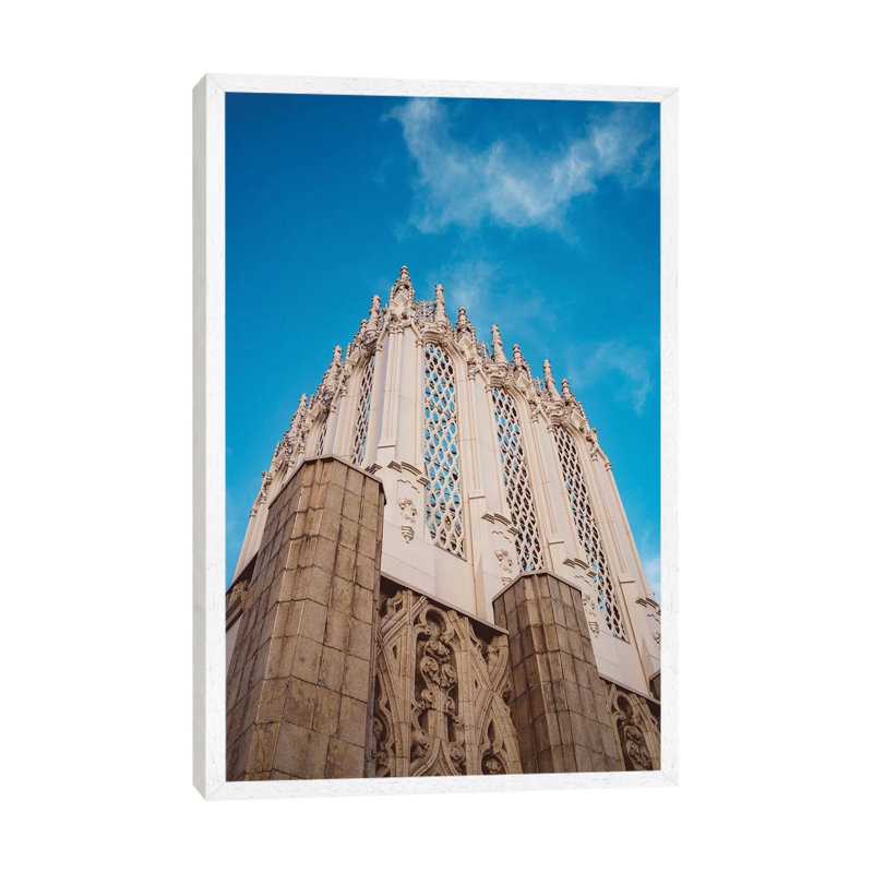 Downtown Los Angeles VI by Bethany Young - Print on Canvas, White Framed, 101.6cm H x 66.04cm W x 3.81cm D