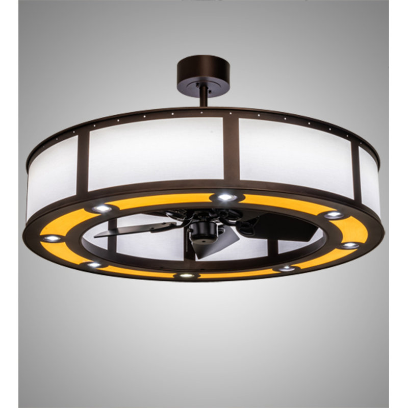 Smythe Craftsman LED Downrod Ceiling Fan