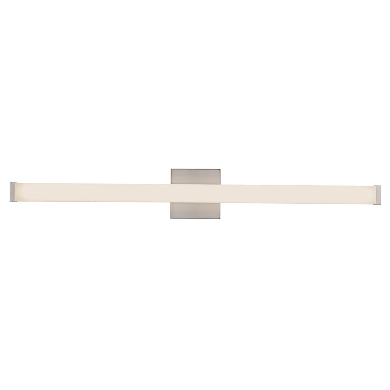 Geri 36-in Black dimmable LED Wall Sconce, Nickel