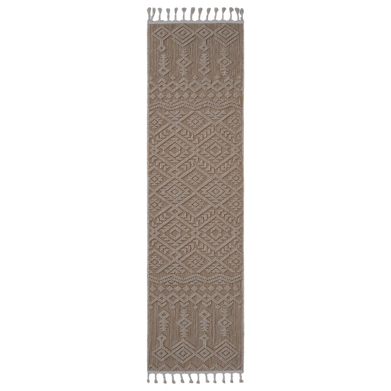 Collection Traditional Indoor Outdoor Runner Rug, Runner 2'2" x 8'