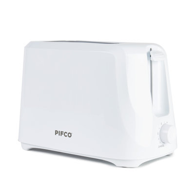 Essentials White 2 Slice Toaster - Compact Design With 6 Browning Controls - Anti-jam Function - Easy To Clean With Removable Crumbs Tray - 700w