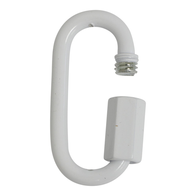 Verrouillage à vis fileté (2 pièces), Blanc, H 1,57 po x l 0,79 po x P 0,16 po