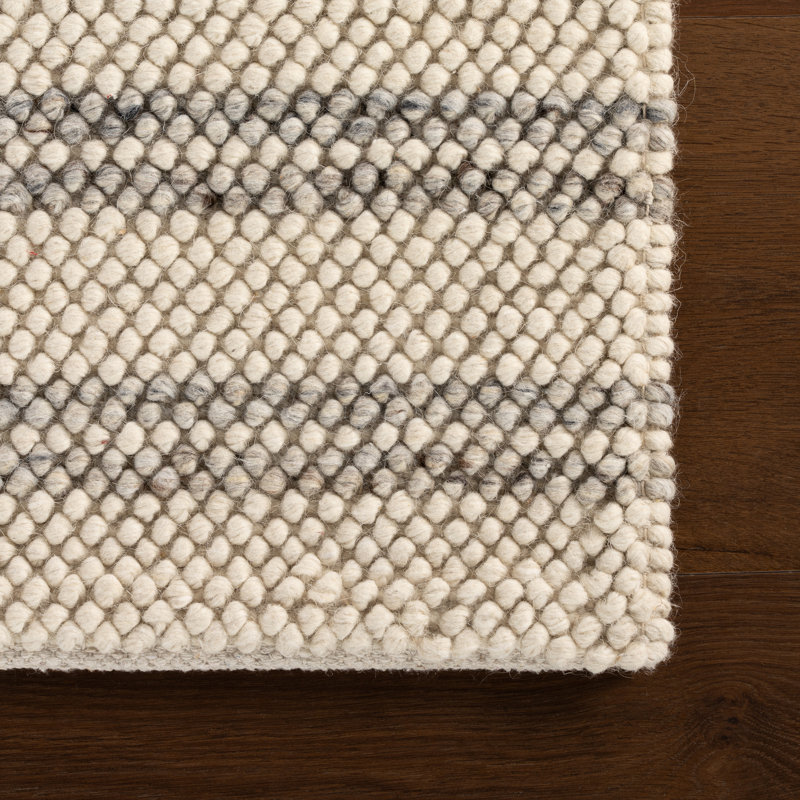Venit Modern Striped Farmhouse Rug, Rectangle 8'6" x 11'6"