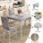 Janece 5 - Piece Dining Set with Velvet Upholstered Dining Chairs-1723959340-1692323363