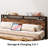 Bed Frame With Storage Headboard, Charcoal-462998337-462998367