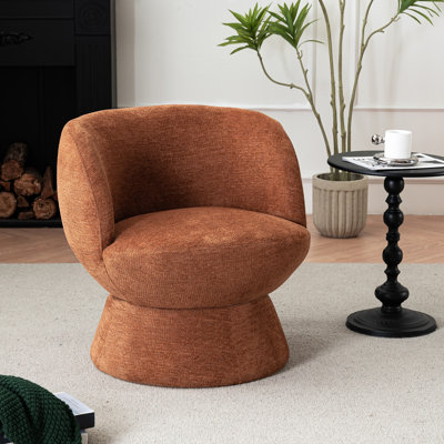 Fauteuil demi-tonneau pivotant de 28,5 po Joclyn