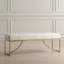 Banc en cuir Nehmia Ivory