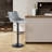 Adjustable Swivel Bar Stools, Counter Height Bar Stool with Footrest, Modern PU Leather Bar Chairs for Kitchen Island, Dining Room, Black(Set of 2)-255861044-255861040