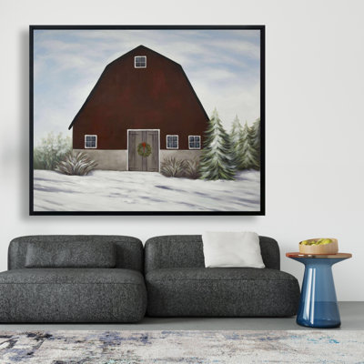 «It's Winter On The Farm», reproduction sur toile