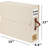 6 Pack Bed Sheet Organizers And Storage, Sheet Organizers For Linen Closet Under Bed Storage Sheets Set Organizers With Handle Window Foldable Bedding Storage Box Beige