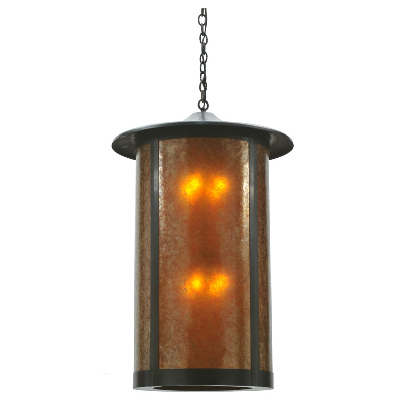 Luminaire suspendu cylindrique à 8 lumières