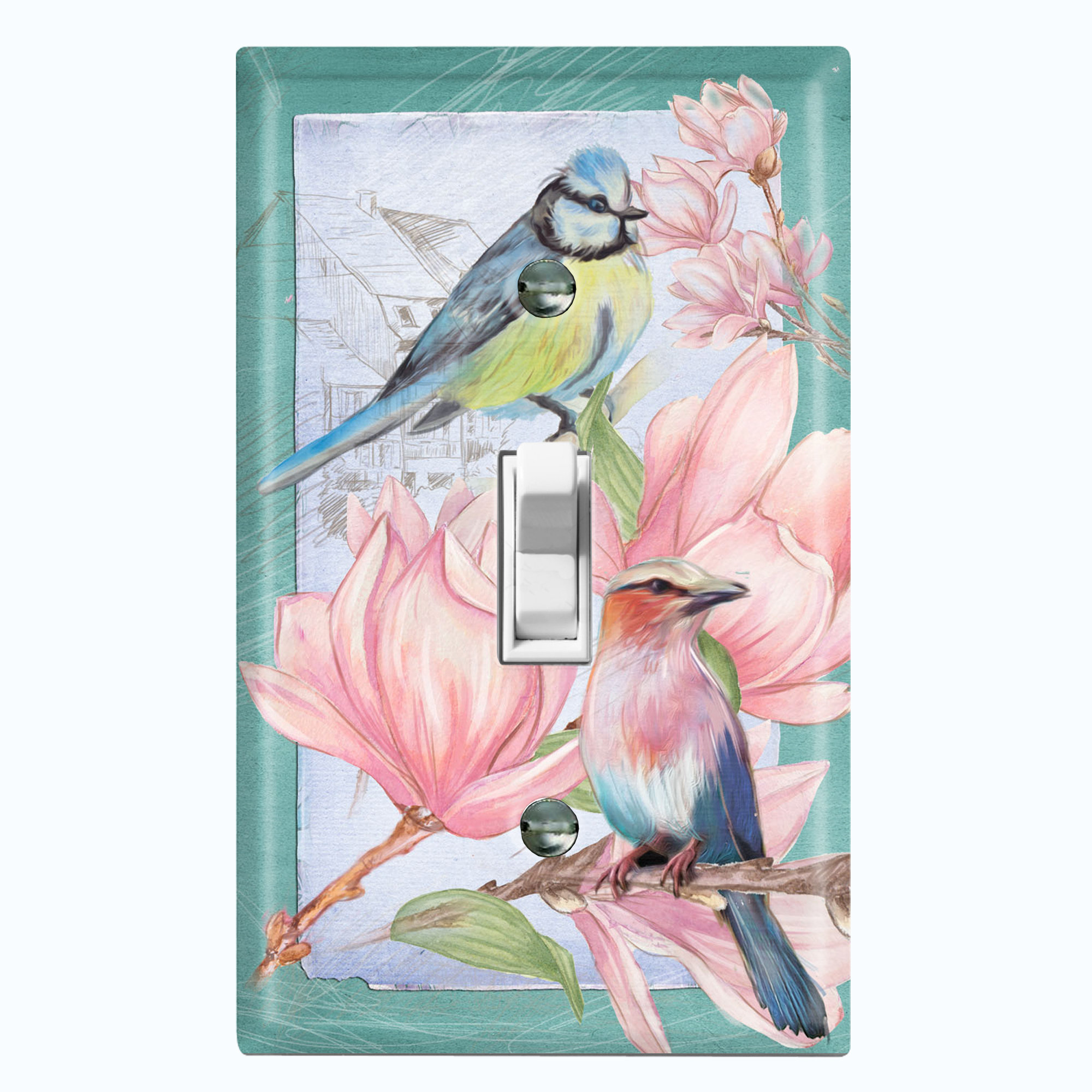 Plaque D'interrupteur à Bascule Unique - Décoration Murale - Pour Maison, Bureau, école