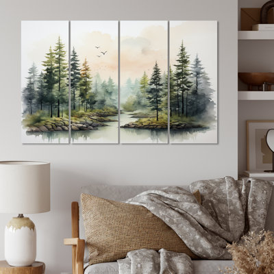 Tranquil Forest Oasis III - Countryside Metal Printed Art