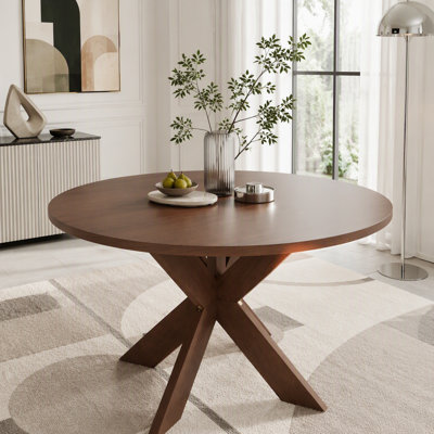Modern Farmhouse Round MDF Dining Table