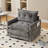Swivel Barrel Chair Single Sofa-1370594799