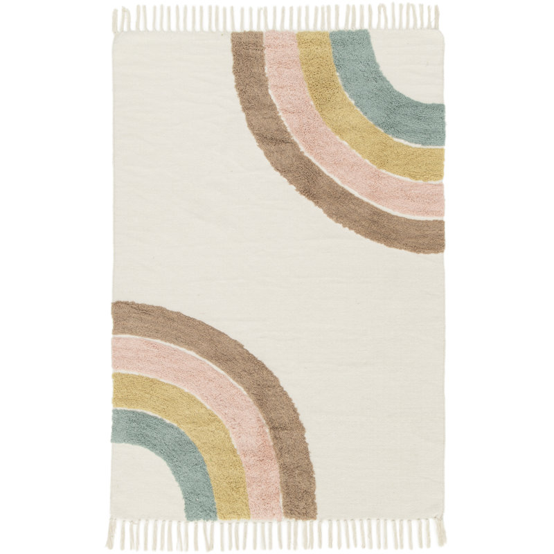 Geraghty Rainbow Childrens Area Rug, Rectangle 120 x 170cm