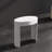 Freestanding Shower Seat Solid Surface Shower Stool