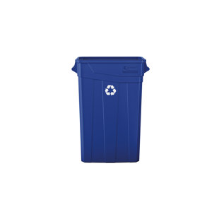 23-Gallon Commercial Grade Indoor/Outdoor Resin Discrete Slim Trash Can