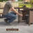 43" W x 28" D x 26" H Propane Fire Pit Table Outdoor Fireplace, no Guard, Brown-14634067