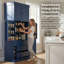 Très grand garde-manger autoportant de style shaker avec porte-bouteilles-95010098