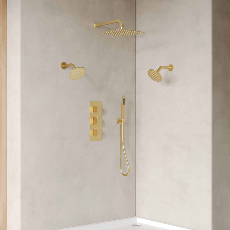 12" High-Pressure Rainfall Complete Shower System with Rough-in Valve