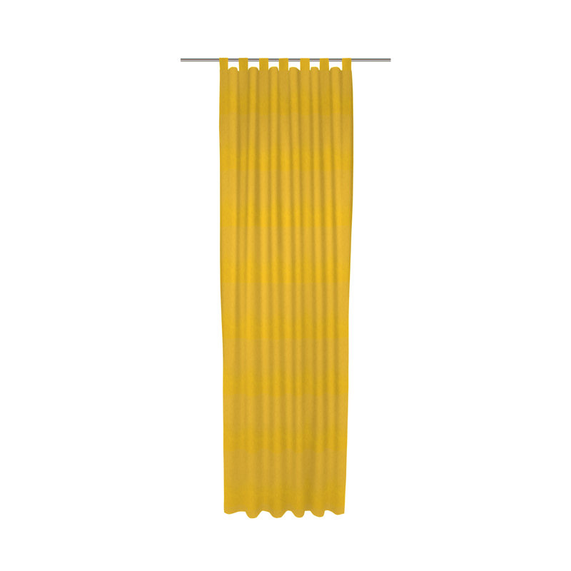 Room Darkening Single Curtain Panel, 132cm wide x 225cm high, Yellow