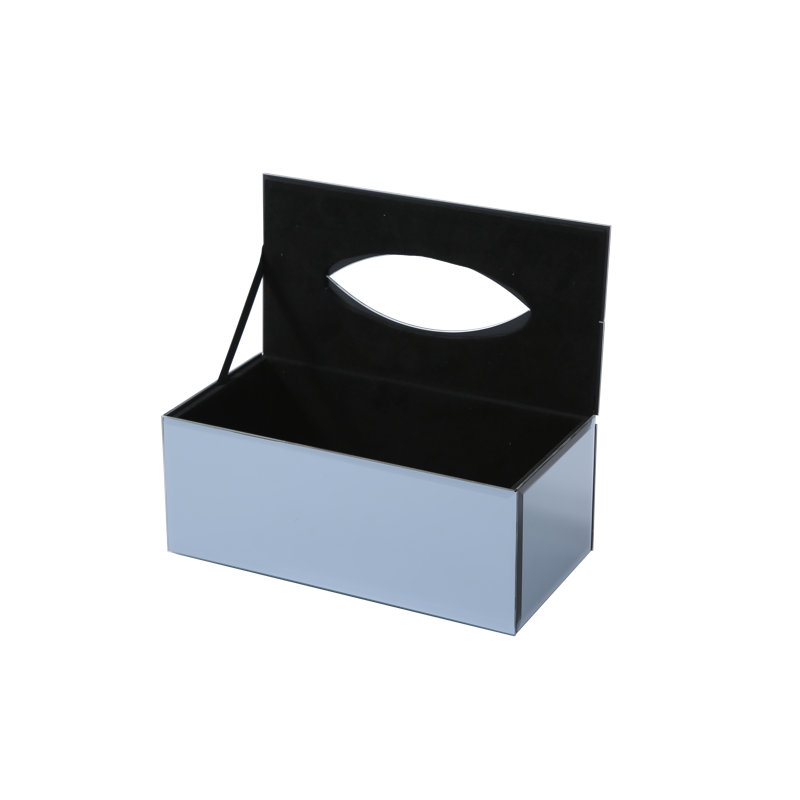 Fuson Tissue Box Cover, Blue