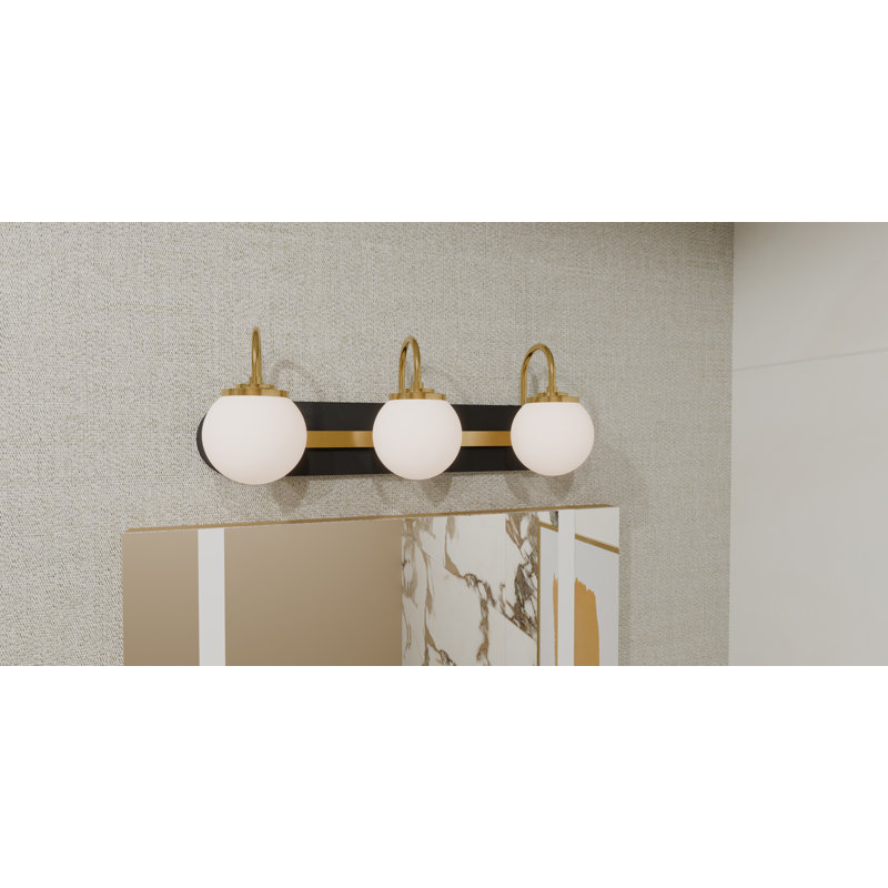 Applique murale pour salle de bain 3 lumières Kaeloni