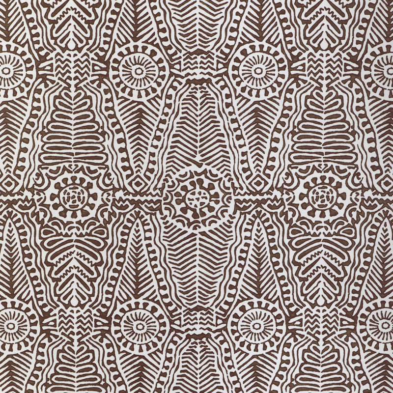 Clare Drayton Geometric Wood Pulp Blend Pretrimmed Roll, Java
