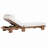 78.8'' Outdoor Acacia Wood Patio Chaise Lounge Chair-2010230995
