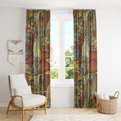 Semi Sheer Curtain Panel Pair