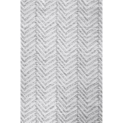 Nyo Transitional Striped Performance Gray Rug