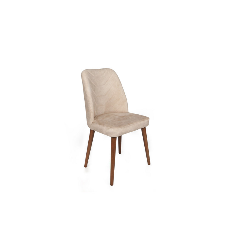 Ensemble de chaises (2 pièces), Beige, Noyer